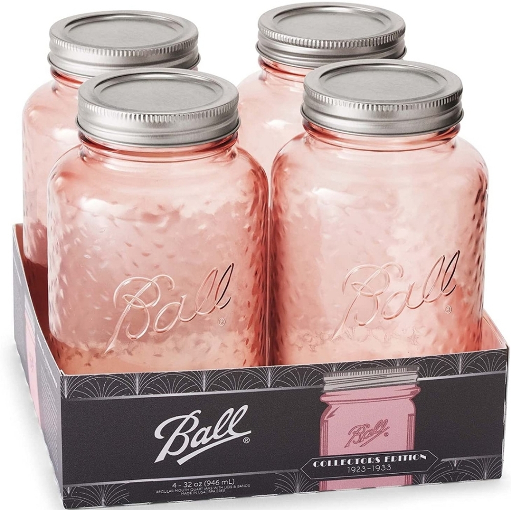Rose Ball Jar 4 pack Pint size